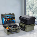 BORY Heavy-Duty Protective Equipment Flight Case Hard Toolbox with Dividers/Pockets