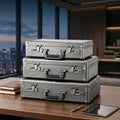 BORY Professional Aluminum Business Briefcase - Secure Travel Hard Case for Laptops, Documents and Valuable Gear