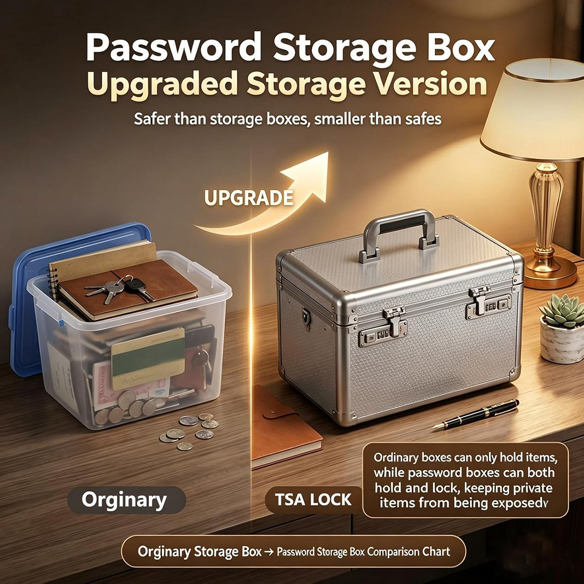 BORY Premium Aluminum Hard Case with Combination Lock & Removable Tool Tray/Strap