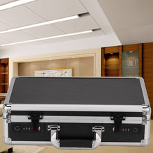 Load image into Gallery viewer, Aluminum Hard Case Large  Mens Briefcase Toolboxes Black Carrying Case with DIY Foam
