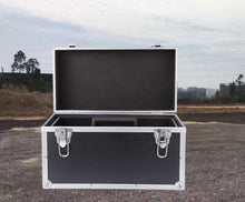 Load image into Gallery viewer, Sturdy Aluminum Hard Toolboxes Durable Storage Boxes Black Equipment box
