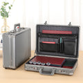 BORY Aluminum Briefcase with Combination Lock | Premium Business File & Laptop Organizer Toolbox