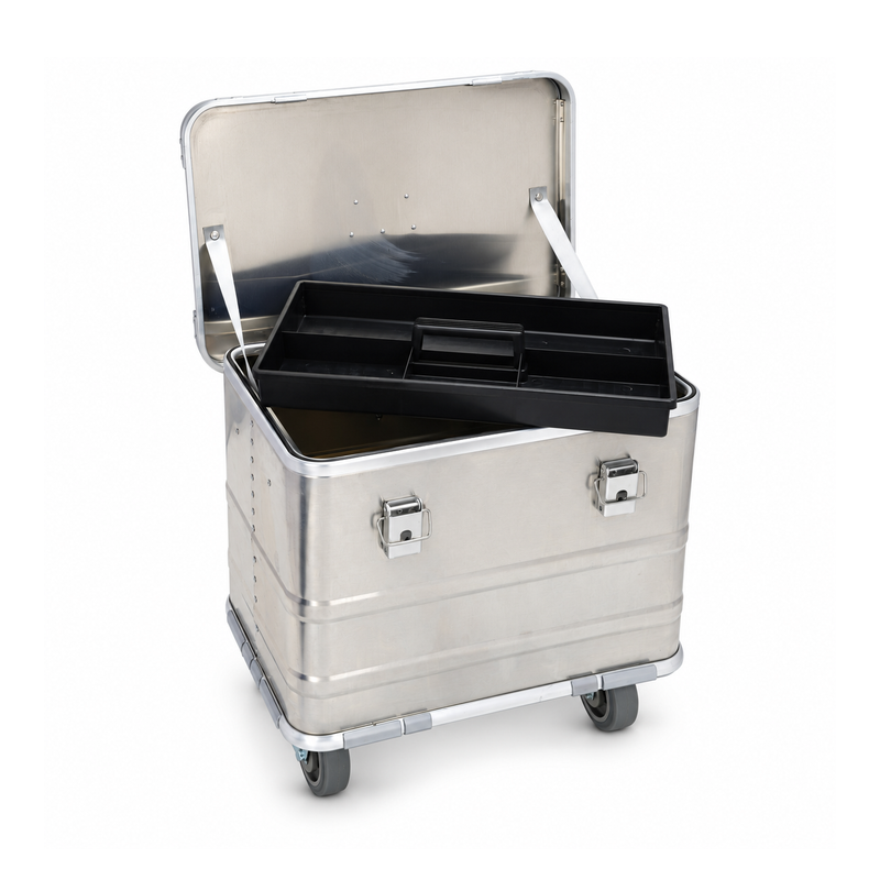 Removable organizer tray lifted above the open 4935 tool box