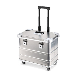 BORY 4635 Rolling case with telescopic handle extended and 2-inch wheels