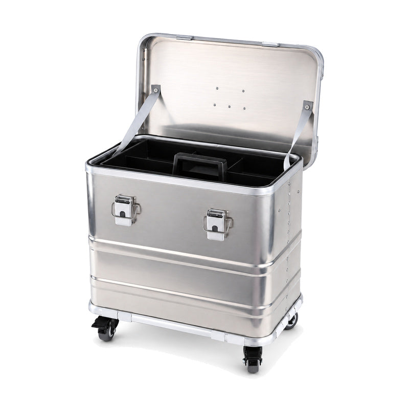 BORY 4635 Rolling case open with empty divided tray