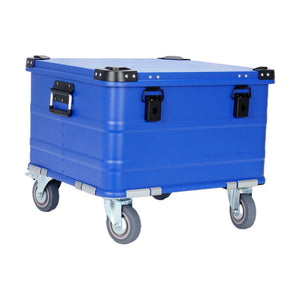 BORY 565030 sapphire blue aluminum storage box with four 4-inch casters, sold individually