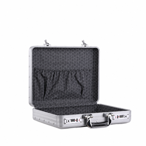 BORY 4350 empty case interior with standard lining and lid pocket, without the added document organizer
