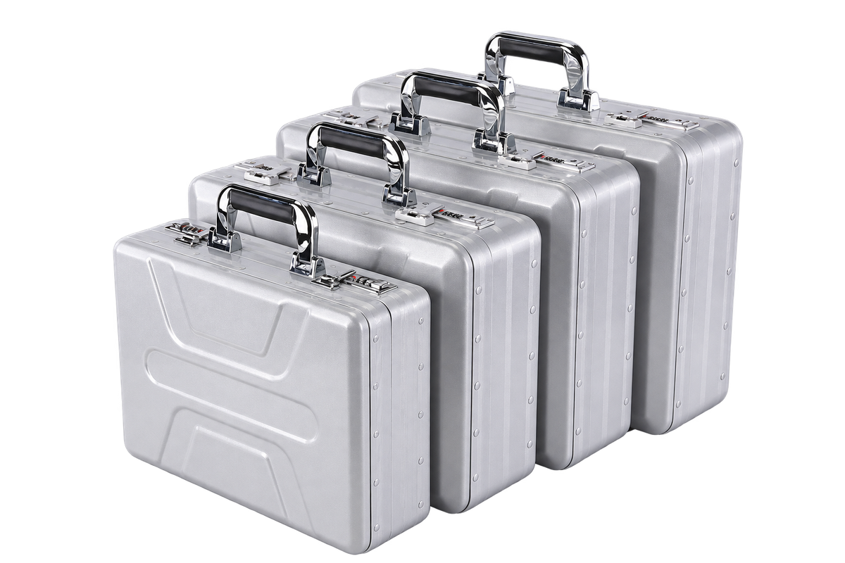 BORY aluminum carry case series shown together; each purchase includes one selected case