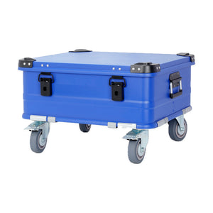 BORY 565020 sapphire blue aluminum storage box with four 4-inch casters, sold individually