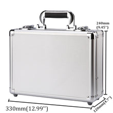 Load image into Gallery viewer, Small Aluminum Hard Case Silver Toolbox Professional Carrying Case Aluminum Flight Cases Portable Equiment Tool Case
