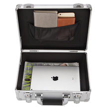 Load image into Gallery viewer, Small Aluminum Hard Case Silver Toolbox Professional Carrying Case Aluminum Flight Cases Portable Equiment Tool Case
