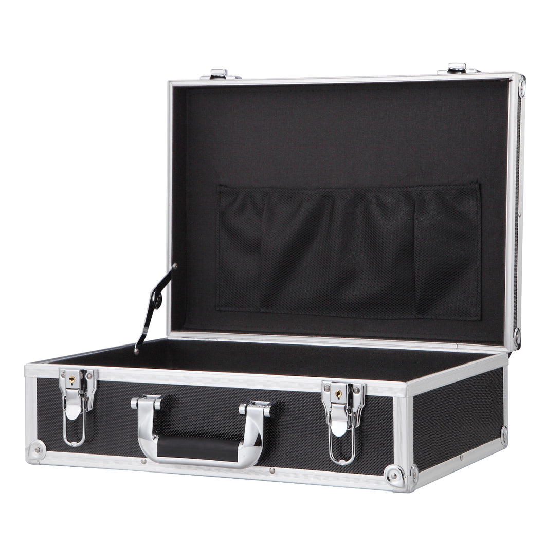 Hot Selling Aluminum Case Briefcase Tool boxes Organizers Black Storage Box Protective Case Hard Camera Case Drone Case For Camera Drones Pistols Lens Equipments Auto Repair Tools