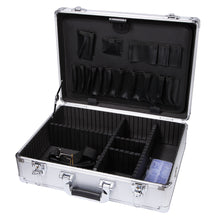 Load image into Gallery viewer, Small Aluminum Hard Case Briefcase Silver Carrying Case Flight Cases Portable Equiment Tool Case Box
